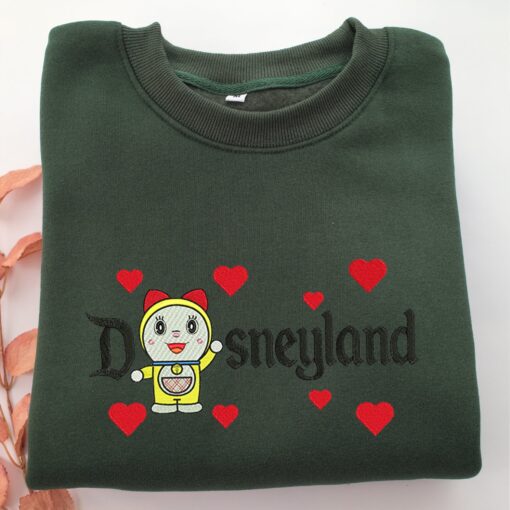 Dorami Disneyland Embroidery, Disneyland Embroidered Sweatshirt, Movie Disney Inspired, Best Gifts Idea For Him Her - Image 3