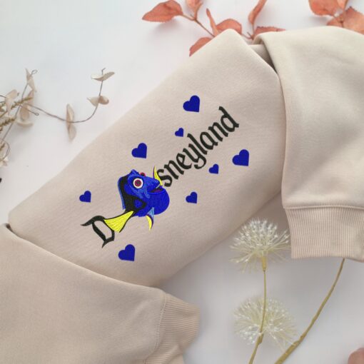 Dory Disneyland Embroidery, Disneyland Embroidered Sweatshirt, Movie Disney Inspired, Best Gifts Idea For Him Her