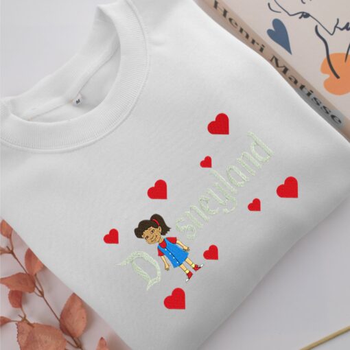 Dragon Tales Emma Disneyland Embroidery, Disneyland Embroidered Sweatshirt, Movie Disney Inspired, Best Gifts Idea For Him Her - Image 2