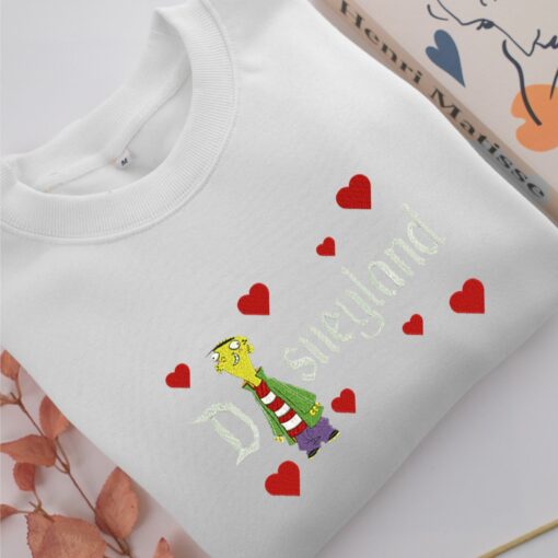 Ed Disneyland Embroidery, Disneyland Embroidered Sweatshirt, Movie Disney Inspired, Best Gifts Idea For Him Her - Image 2