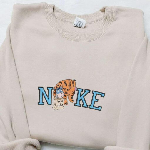 Eeeyore Trick or Treat Halloween x Nike Embroidered Sweatshirt Walt Disney Characters Embroidered Shirt Best Halloween Gift Id