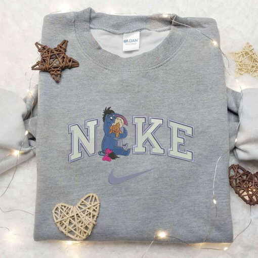 Eeyore Teddy x Nike Embroidered Shirt Winnie The Pooh Embroidered Shirt Custom Nike Embroidered Shirt