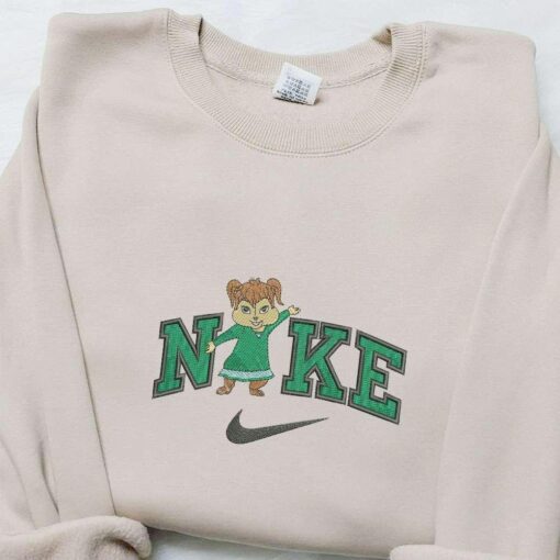 Eleanor x Nike Embroidered Shirt Alvin And The Chipmunks Movie Embroidered Hoodie Best Gifts For Family