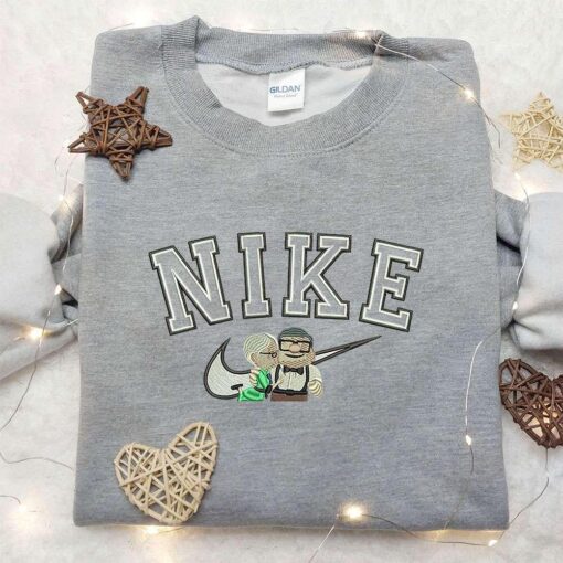 Ellie And Carls x Nike Swoosh Embroidered Shirt Up Embroidered Shirt Custom Nike Embroidered Shirt