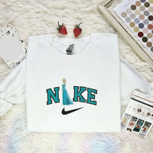 Elsa From Frozen Embroidered Shirt Disney Characters Embroidered Hoodie