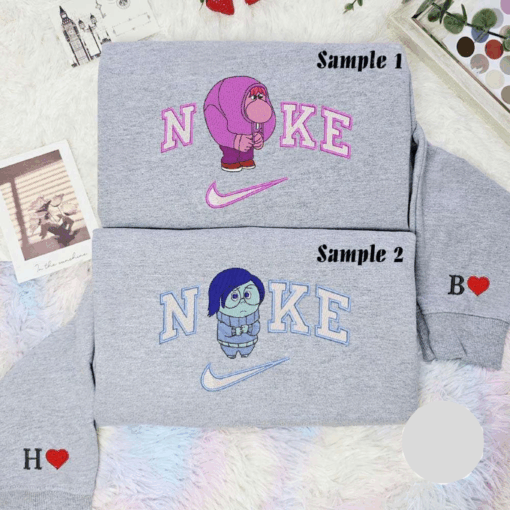 embarrassment and sadness inside out disney characters embroidered couples shirts () twujx