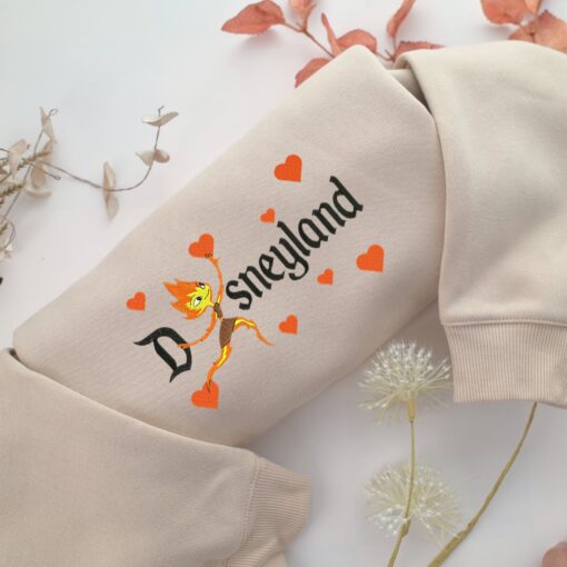 Ember Lumen Disneyland Embroidery, Disneyland Embroidered Sweatshirt, Movie Disney Inspired, Best Gifts Idea For Him Her