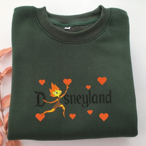 Ember Lumen Disneyland Embroidery, Disneyland Embroidered Sweatshirt, Movie Disney Inspired, Best Gifts Idea For Him Her - Image 3