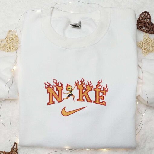 Ember x Nike Embroidered Shirt Disney Elemental Embroidered Hoodie Best Gifts For Family