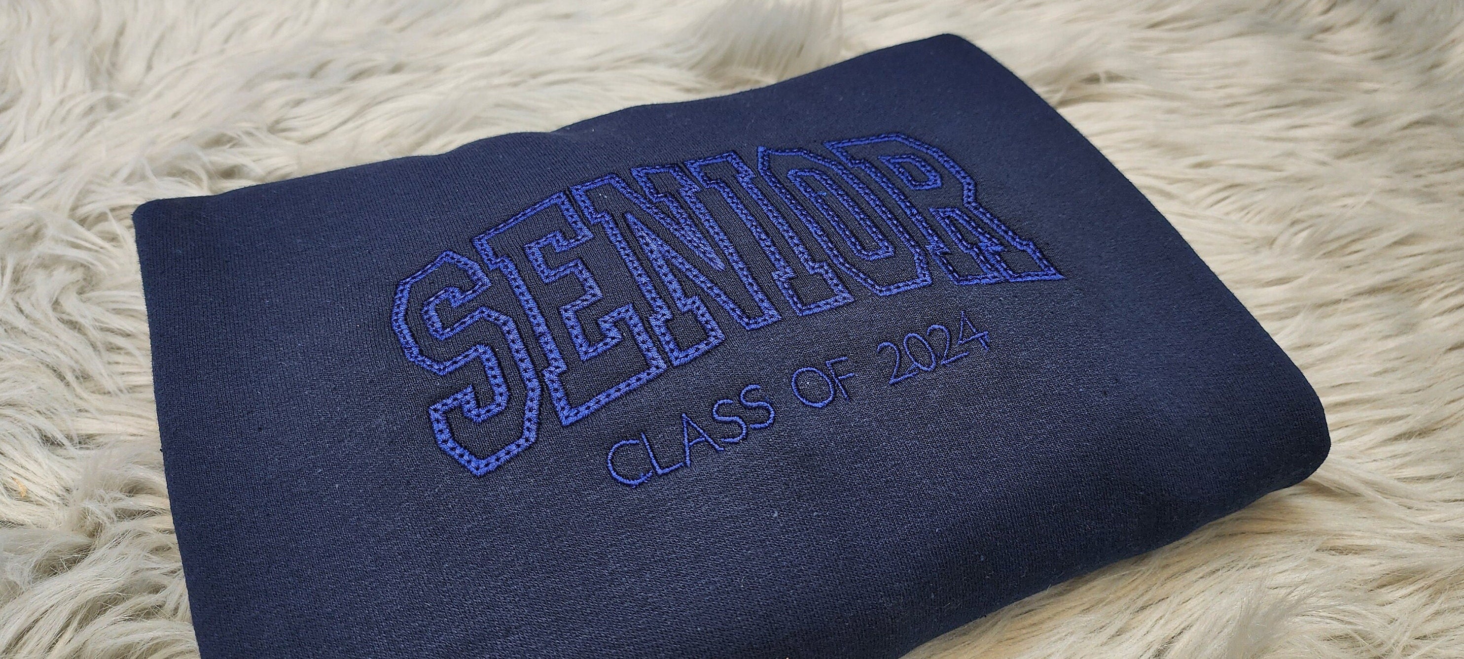 Embroidered Embroidered Senior Unisex Sweatshirt - Personalized Senior Gift - Crewneck T-Shirt - Sweatshirt or Hoodie - Embroidered Gifts