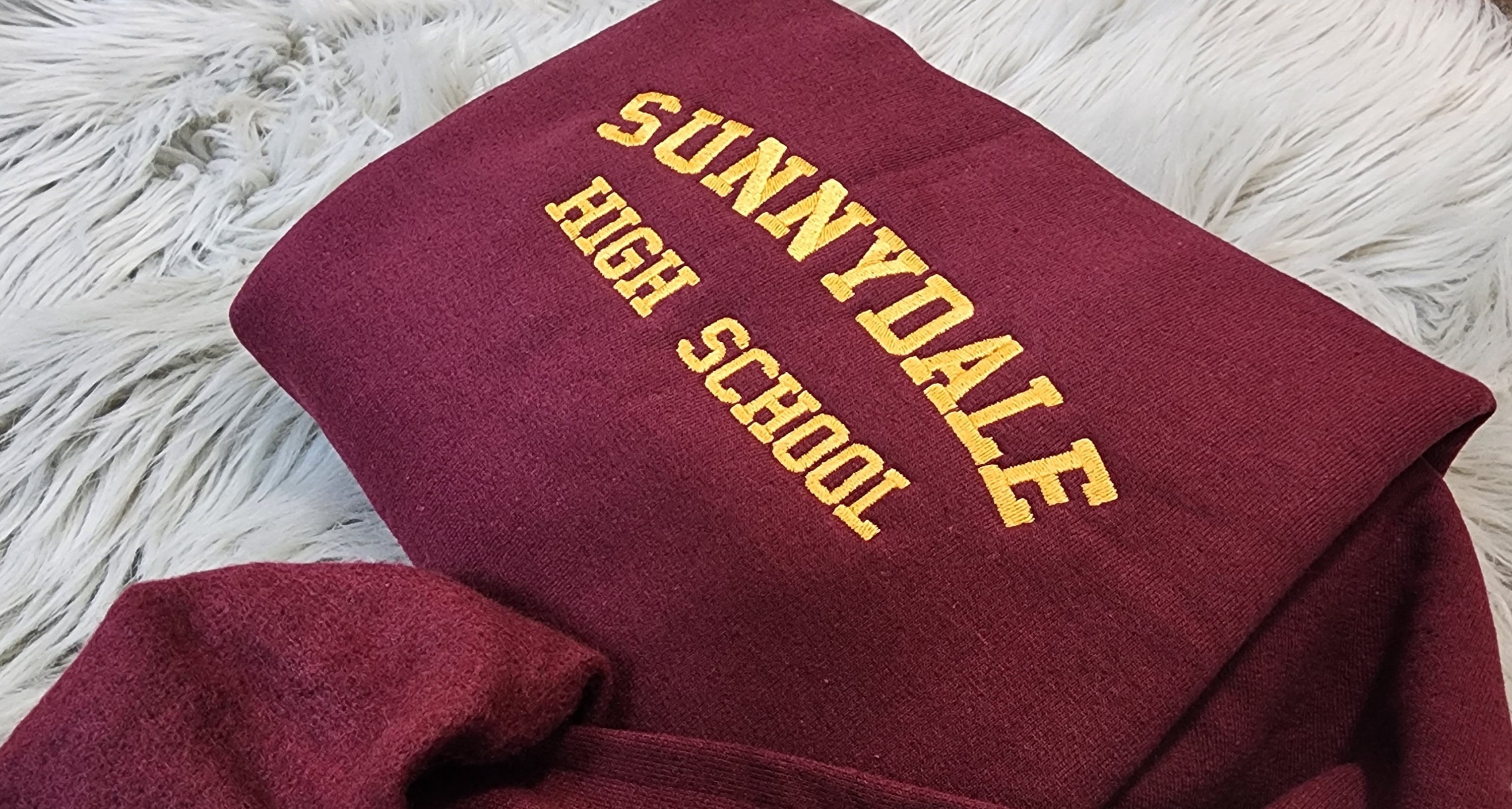 Embroidered Sunnydale High School Unisex Sweatshirt, Buffy Sweatshirt - Hoodie, Buffy The Vampire Slayer, Sunnydale Razorbacks, Large Design