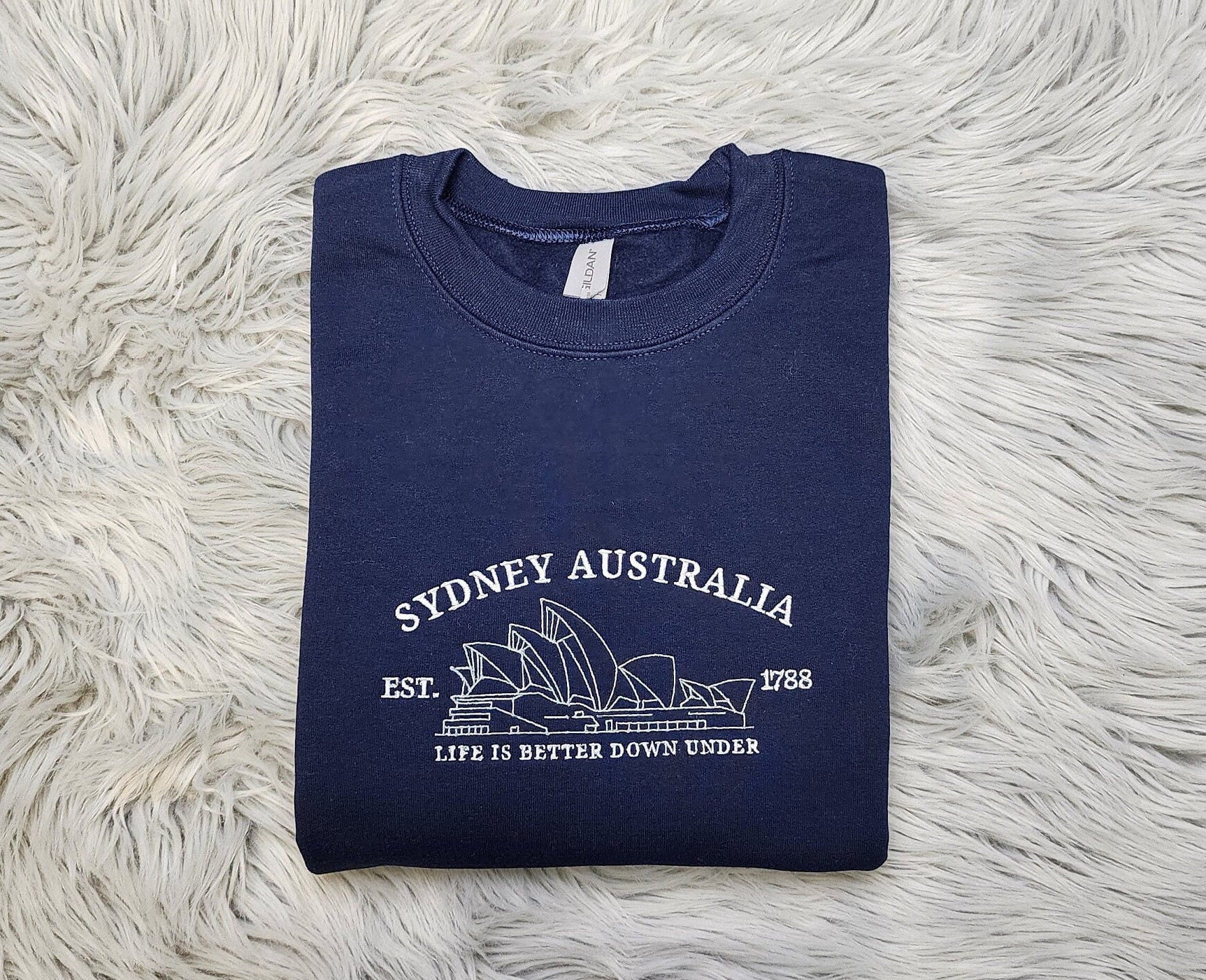 Embroidered Sydney Australia Sweatshirt,  Sydney Australia Unisex Sweatshirt Unisex Sweatshirt or Hooded Sweatshirt