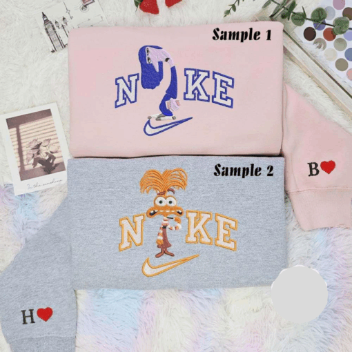 ennui and anxiety inside out disney characters embroidered couples shirts () puhnc