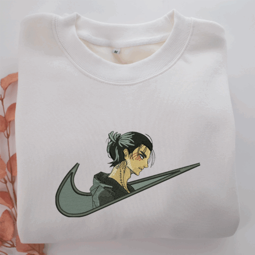 Eren Yeager Swoosh Nike Embroidered Sweatshirt, Nike Movie Inspired, Best Gifts Idea For Him Her - Image 5