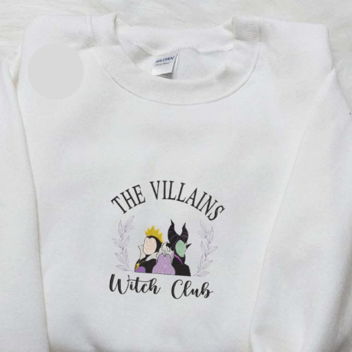 Evil Queen Ursula And Maleficent The Villains Witch Club Embroidered Shirt