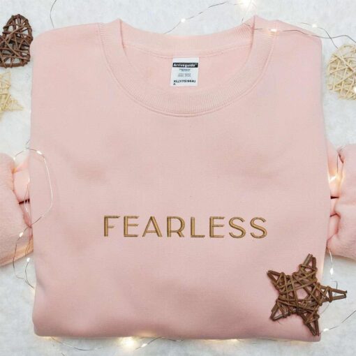 Fearless Eras Tour Taylor Swift Embroidered Shirt Celebrity Embroidered Hoodie Best Music Gift For Fans