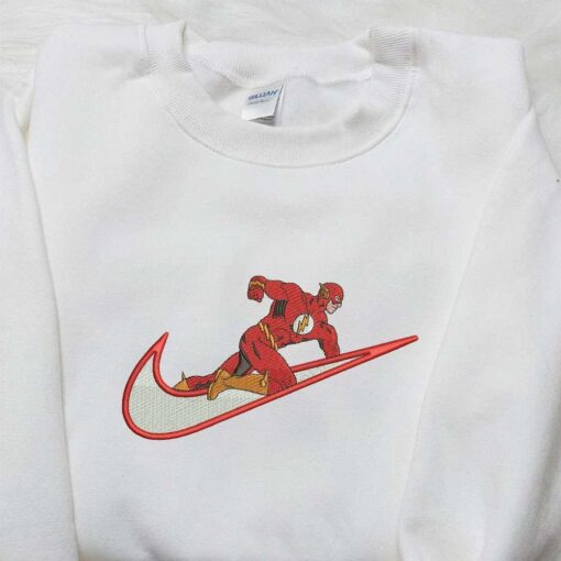 Flash x Nike Embroidered Shirt Flash Marvel Embroidered Shirt Custom Nike Embroidered Shirt