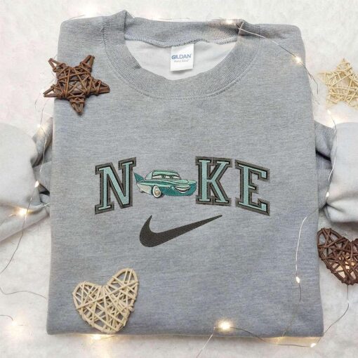 Flo x Nike Embroidered Shirt Car Embroidered Shirt Custom Nike Embroidered Shirt