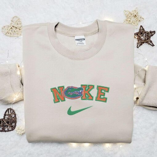 Florida Gators x Nike Embroidered Shirt NCAA Sports Embroidered Hoodie Best Gift Idea 1