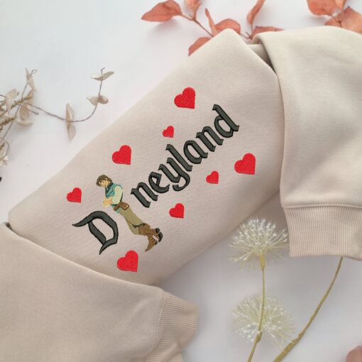 Flynn Rider v1 Disneyland Embroidery, Disneyland Embroidered Sweatshirt, Movie Disney Inspired, Best Gifts Idea For Him Her