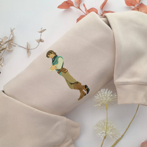 Flynn Rider v1 Embroidery, Disneyland Embroidered Sweatshirt, Movie Disney Inspired, Best Gifts Idea For Him Her