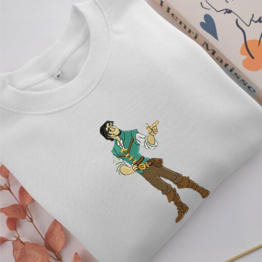 Flynn Rider v2 Embroidery, Disneyland Embroidered Sweatshirt, Movie Disney Inspired, Best Gifts Idea For Him Her - Image 4