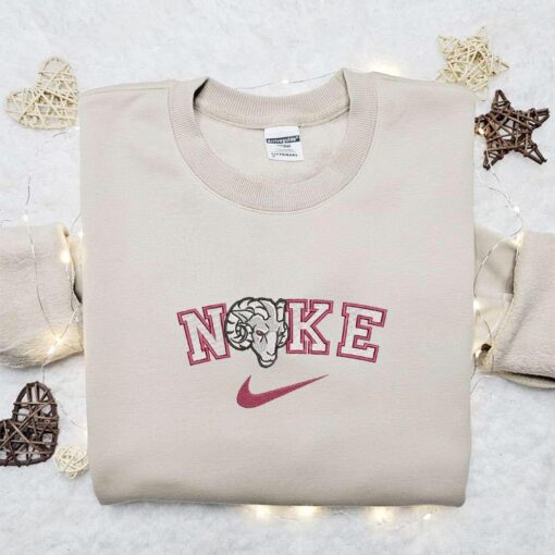 Fordham Rams x Nike Embroidered Shirt NCAA Sports Embroidered Hoodie Best Gift Idea