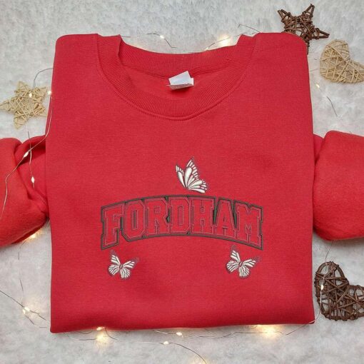 Fordham University FU Rams x Nike Embroidered Shirt NCAA Sport Embroidered Shirt Custom Nike Embroidered Shirt