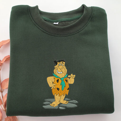 Fred Flintstone Embroidery, Disneyland Embroidered Sweatshirt, Movie Disney Inspired, Best Gifts Idea For Him Her - Image 3