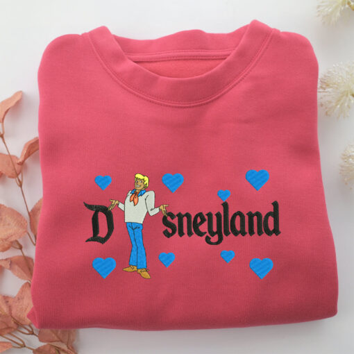 Fred Jones Disneyland Embroidery, Disneyland Embroidered Sweatshirt, Movie Disney Inspired, Best Gifts Idea For Him Her - Image 4