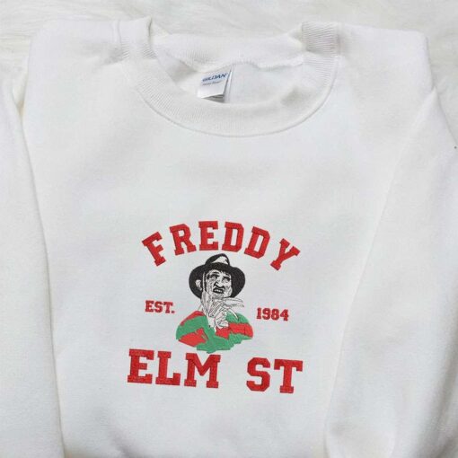Freddy Krueger Embroidered T shirt A Nightmare on Elm Street Horror Movie Embroidered T shirt Best Gift Ideas
