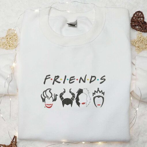 Friends Halloween Embroidered Sweatshirt Halloween Embroidered Hoodie Best Halloween Shirt for Family