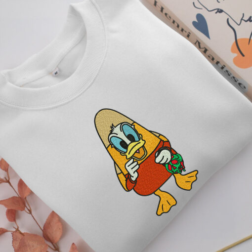 Funny Donald Duck Embroidery, Disneyland Embroidered Sweatshirt, Movie Disney Inspired, Best Gifts Idea For Him Her - Image 2