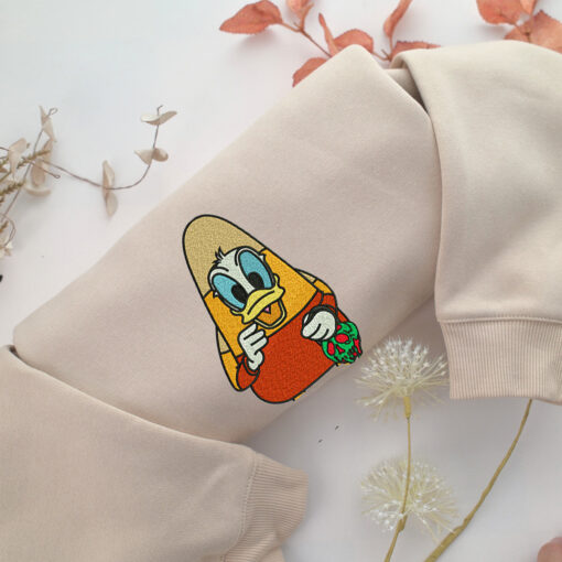 Funny Donald Duck Embroidery, Disneyland Embroidered Sweatshirt, Movie Disney Inspired, Best Gifts Idea For Him Her