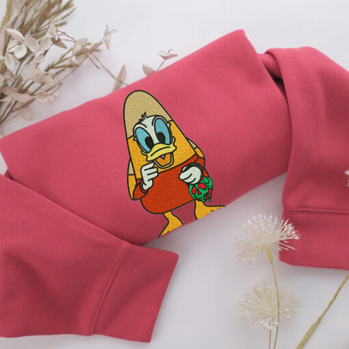 Funny Donald Duck Embroidery, Disneyland Embroidered Sweatshirt, Movie Disney Inspired, Best Gifts Idea For Him Her - Image 4