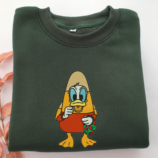 Funny Donald Duck Embroidery, Disneyland Embroidered Sweatshirt, Movie Disney Inspired, Best Gifts Idea For Him Her - Image 3