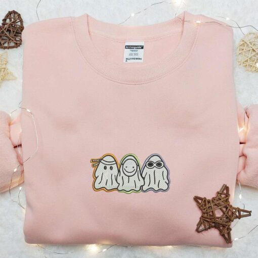Funny Ghosts Embroidered Shirt Best Halloween Gifts Ideas