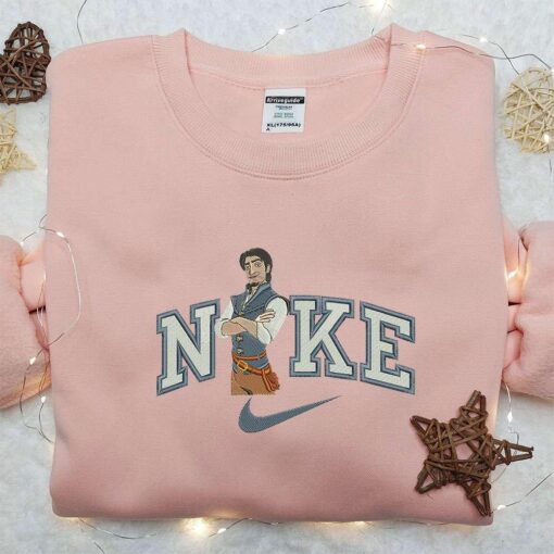 Fynn Rider x Nike Embroidered Shirt Tangled Embroidered Shirt Custom Nike Embroidered Shirt