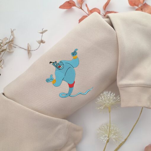 Genie Embroidery, Disneyland Embroidered Sweatshirt, Movie Disney Inspired, Best Gifts Idea For Him Her