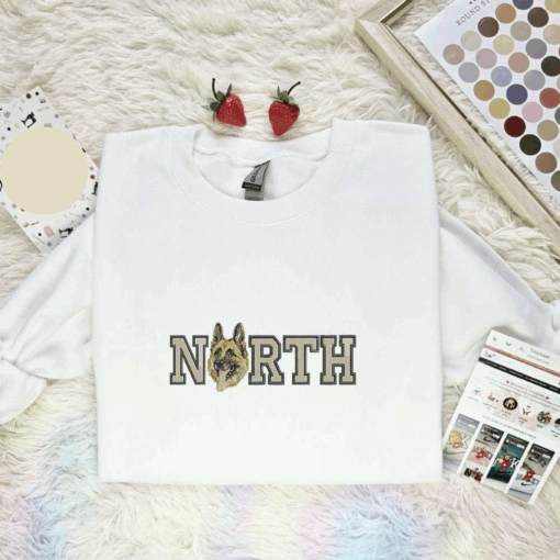 German Shepherd Dog North Animal Embroidered Shirt, Inspired Famous Movie, Best Gift For Fans