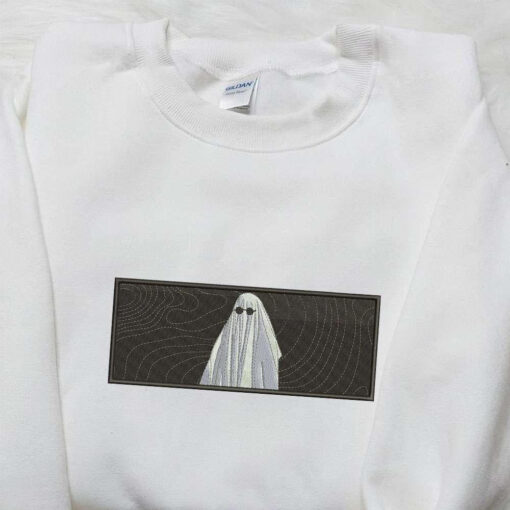 Ghost Embroidered Shirt Scary Halloween Embroidered Shirt Spooky Season Halloween Gift