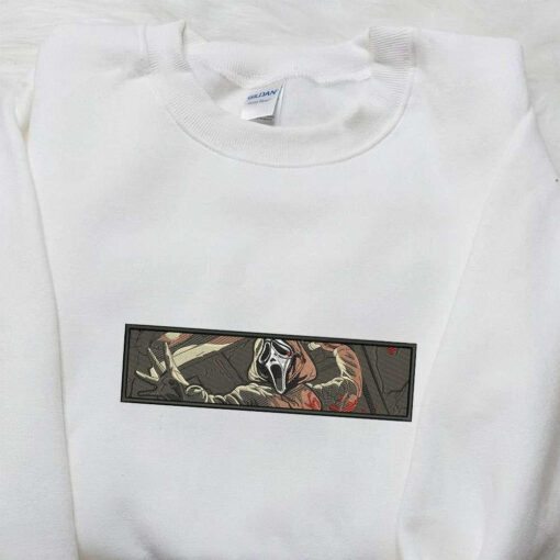 Ghost Face Embroidered Shirt Horror Halloween Embroidered Shirt Best Gifts for Halloween Lovers