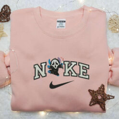 Ghostface Stitch x Nike Embroidered Sweatshirt Nike Inspired Embroidered Shirt Best Halloween Gi