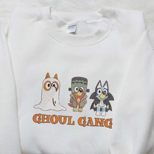 Ghoul Gang Embroidered Hoodie The Bluey Halloween Embroidered T shirt Best Halloween Gift Ideas For Kids