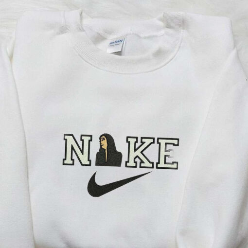 Girl In Black Hoodie x Nike Embroidered Shirt Nike Inspired Embroidered Hoodie Best Gift Ideas