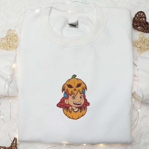 Giulia Marcovaldo Pumpkin Halloween Embroidered Hoodie Lucia Disney Embroidered Sweatshirt Disney Halloween Family Shirts