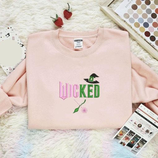 Glinda And Elphaba Wicked Movie Embroidered Shirt, Best Gift For Fans