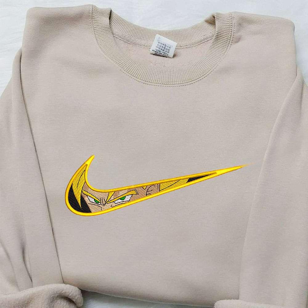 Goku Super Saiyan , Anime Embroidered T-shirt Sweatshirt Hoodie, Inspired Anime Movie, Best Gift for Anime Fans