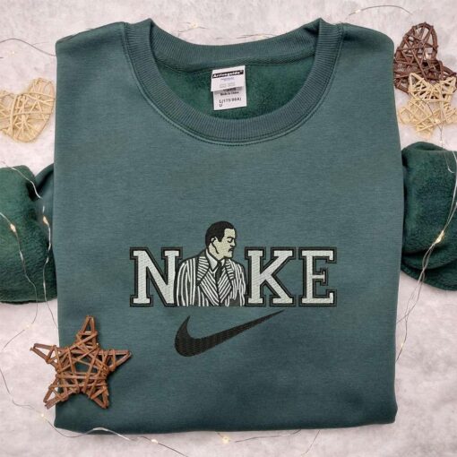 Gomez Addams x Nike Embroidered Shirt The Addams Family Movie Embroidered Hoodie Nike Inpsired Embroidered Sweatshirt