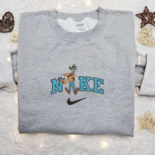 Goofy Candy Halloween x Nike Embroidered Sweatshirt Walt Disney Characters Embroidered Shirt Best Halloween Gift Ideas